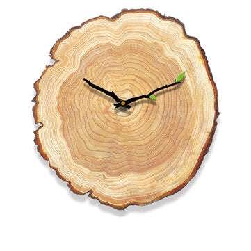 MW002 Creative Wooden Pattern Wall Clock Mute Wall Clock Quartz Wall Clock For Home ... (SIZE 3: 1#)