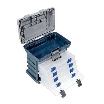 Lure Accessory Storage Hand Box Angling Tool Case Portable Organizer Case Baskets with 4 Drawers