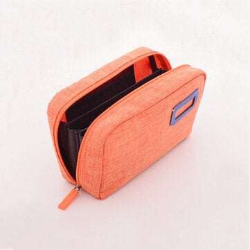 Honana HN-TB15 Travel Passport Organizer Ticket Toiletry Cosmetic Storage Bag (COLOR.: ORANGE)