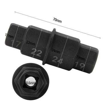 Motorcycles Hexx Axle Tool 17mm 19mm 22mm 24mm Axle Hexx Allen Spindle Driver Spindle Socket Adapter
