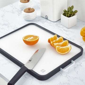 HUOHOU Cutting Board Stainless Steel PP Double-sided Cutting Board Food Grade Material PP Surface Ki
