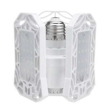 E27 LED Bulb Garage Lamp Deformable Ceiling Light Fixture Foldable Adjustable Workshop Lamp AC85-270