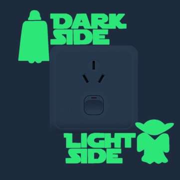 Miico Creative Movie Roles Sumurai Light Luminous Stickers PVC Removable Home Room Decorative Wall S