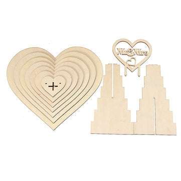 Personalised Chocolate Snack Display Mr&Mrs Heart Wedding Dessert Stand Shelf Rack Party Centrepiece