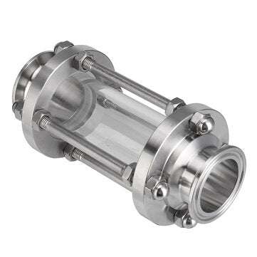 Fit 50.5mm Pipe OD 1.98" Tri Clamps Flow Sight Glass Sanitary Fitting Homebrew