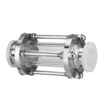 Fit 50.5mm Pipe OD 1.98" Tri Clamps Flow Sight Glass Sanitary Fitting Homebrew