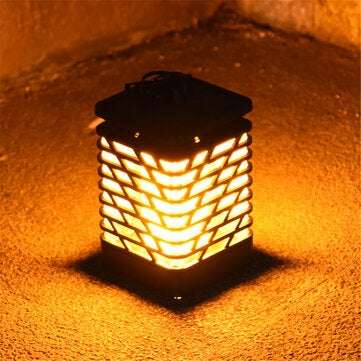Flame Solar Torch Light Flickering Garden Lantern Lamp Waterproof
