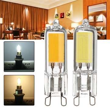G9 3W COB 260LM Pure White Warm White Glass LED Light Bulb ... (COLOR.: WARMWHITE | VOLTAGE: AC220V)