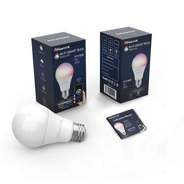 Difeisi DFS-AC-0001 E26 9W WIFI A19 RGB+CCT Smart Bulb 810LM AC100-130V Works with Alexa and Google