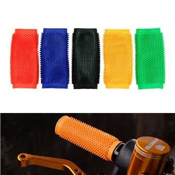 Motorcycle Anti-slip Soft Rubber Handlebar Grip Cover Motocross Dirt Pit Bike (COLOR.: BLUE)
