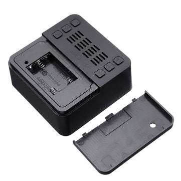 DS-6613 Square HD Mirror Alarm Clock Multifunction Digital Alarm Clock Mute LED Mirror Clock Makeup