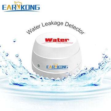 EARYKONG 433MHz Wireless Water Leakage Detector Water Sensor Alarm Intrusion Detector For Home Secur