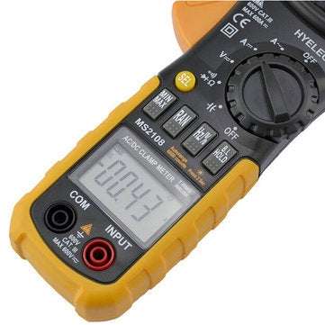 HYELEC PEAKMETER MS2108 Digital Clamp Tester Inrush Current True Rms Ohm Meter Clamp Meter Backlight