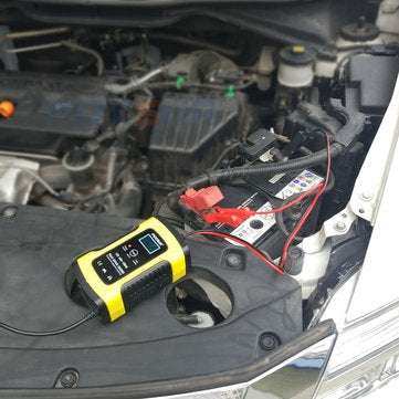 FOXSUR 12V 5A Pulse Repair LCD Battery Charger For Car Motorcycle Agm Gel Wet Lead Acid Battery