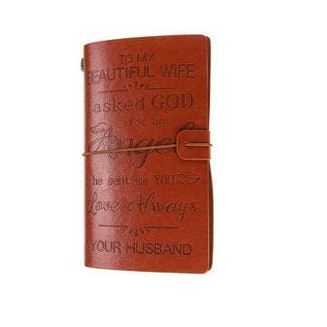 Diary Notebook A6 Leather Cover Journal Notebook Diary Daily Notepad Birthday Gift Scho... (TYPE: 5)
