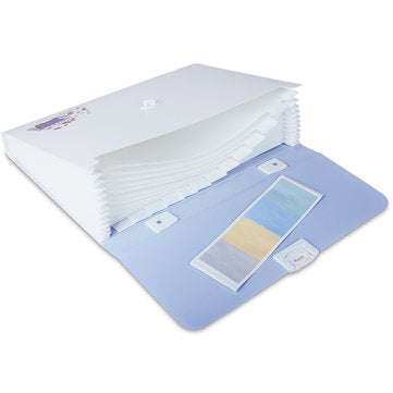 Deli 72470 Organ Bag 13 Grids A4 Expanding File Folder Student Paper Booklet Container Business Mult