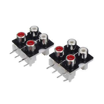 DIY Relay 4-way Audio Input Signal Selector Switching Kit RCA Audio Input Selection Board of Rotary