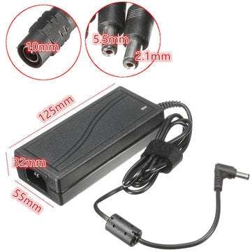 DC12V 5A Monitor Power Adapter for Camera Radio LED PC  + 8 Way Power Splitter Cable
