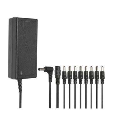 DC12V 5A Monitor Power Adapter for Camera Radio LED PC  + 8 Way Power Splitter Cable