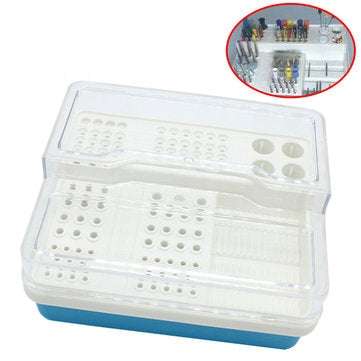 Dental Tools Dental Endo Box Endodontics Disinfection Storage Organizer For RA FG HP