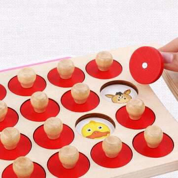 Kids Game Wooden Montessori Memory Chess Board Games Fun Block Board Game Educational Children Learn