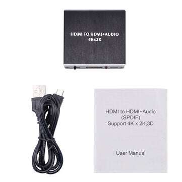 HDMI Audio Splitter HDMI To HDMI AUDIO SPDIF Converter 4K 3.5mm Analog Audio Output Switcher
