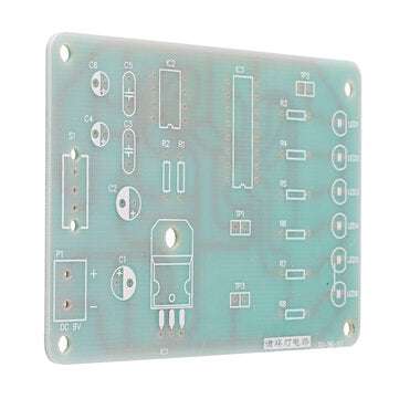 LED Adjustable Speed Circulating Light Circuit Kit Electronic Training DIY Parts