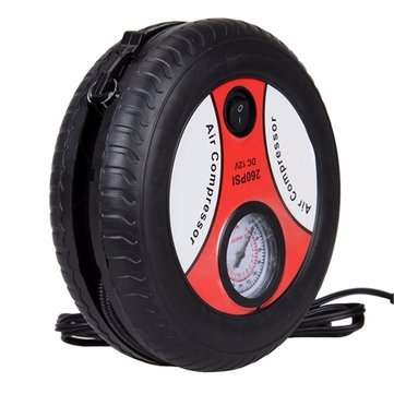 DC 12V Portable Air Compressor Car Bicycle Tire Pump Sports Balls Airbeds Inflatable Toys Air Pump +