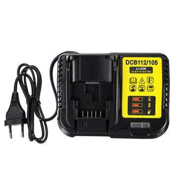DCB112 Replacement Li-Ion Battery Charger for Dewalt (PLUG: USPLUG)
