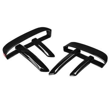 Front Bumper Grille Grill Air Vent Cover Glossy Black ABS For Land Rover L46... (COLOR.: GLOSSBLACK)