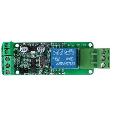 Modbus-Rtu485 Relay Module 1/2/8 Channel DC 12V Switch Input and Output RS485 TTL (CHANNEL: 1CH)