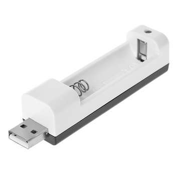 DC 1.2V USB AA/AAA Ni-MH Rechargeable Battery Charger Adapter Portable 1-Slot