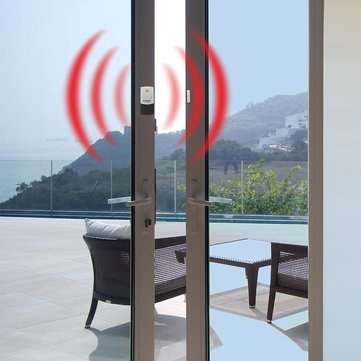 DOBERMAN SECURITY SE-0101 100dB Wireless Magnet & Vibration Dual Triggered Sensor Door Window Alarm
