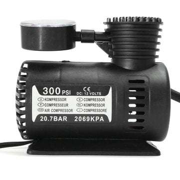 DC 12V 300Psi Portable Air Compressor Pump Tyre Inflator Electric Portable Pressure Pump