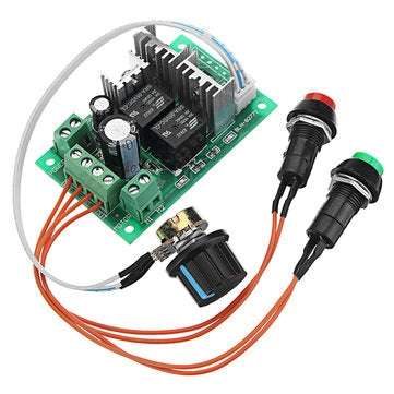 DC 5-30V 10A 300W PWM DC Motor Speed Regulator Speed Controller 6V 12V 24V Positive And Reverse Swit