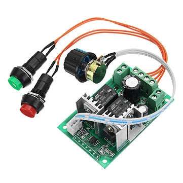 DC 5-30V 10A 300W PWM DC Motor Speed Regulator Speed Controller 6V 12V 24V Positive And Reverse Swit