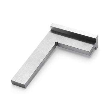 DIN875-2 75 x 50mm Stainless Steel 90 Degree Square Ruler Wide Base Gauge for Woodworking