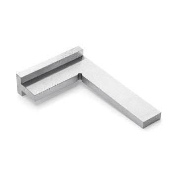 DIN875-2 75 x 50mm Stainless Steel 90 Degree Square Ruler Wide Base Gauge for Woodworking
