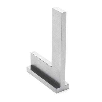 DIN875-2 75 x 50mm Stainless Steel 90 Degree Square Ruler Wide Base Gauge for Woodworking