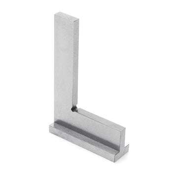 DIN875-2 75 x 50mm Stainless Steel 90 Degree Square Ruler Wide Base Gauge for Woodworking