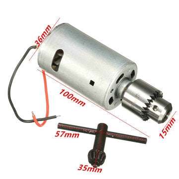 DC 12V-24V 555 Motor For DIY Electric Hand Drill With JT0 Chuck