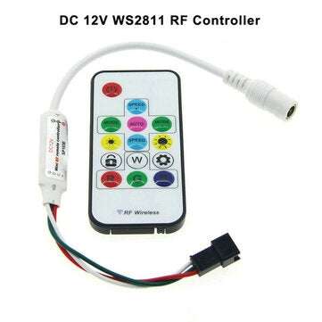 DC 5V WS2812 /12V WS2811 RF LED Light Strip Wireless Remote Mini Controller (VOLTAGE: 12V)