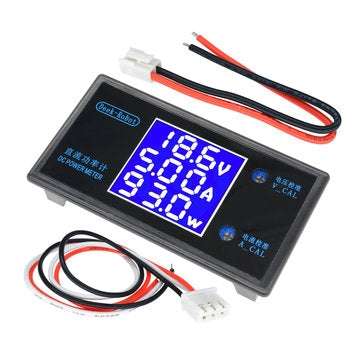 DC 50V 5A LCD Display Digital Voltmeter Ammeter DC 12V Wattmeter Voltage Current Power Meter Detecto
