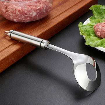DIY Creative Meat Fish Rice Ball Maker Stainless Steel Kitchen Mold Soup Spoon Gadget