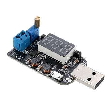DC 5V to 3.3V/9V/12V/18V/24V USB Adjustable Buck-boost Power Supply Voltage Regulator Module DPL Dis