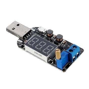 DC 5V to 3.3V/9V/12V/18V/24V USB Adjustable Buck-boost Power Supply Voltage Regulator Module DPL Dis