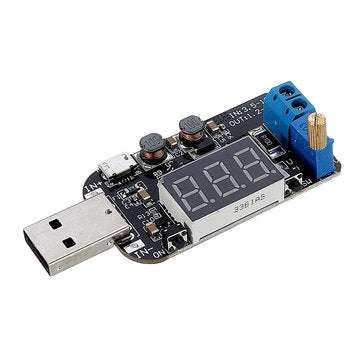 DC 5V to 3.3V/9V/12V/18V/24V USB Adjustable Buck-boost Power Supply Voltage Regulator Module DPL Dis