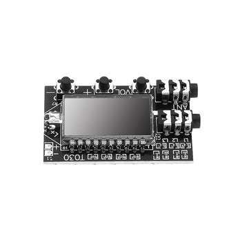 Digital LCD Dual Channel FM Stereo Transmitter Wireless Audio Transmission Module Frequency 76MHz-10