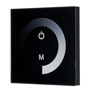DC 12V/24V Sensitive Touch Switch Panel LED Light Dimmer Controller Wall Mounted ... (COLOR.: BLACK)