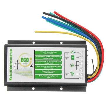 DC 12V/24V 20A Waterproof Generator Controller 400W/800W Wind And Light Hybrid Controller